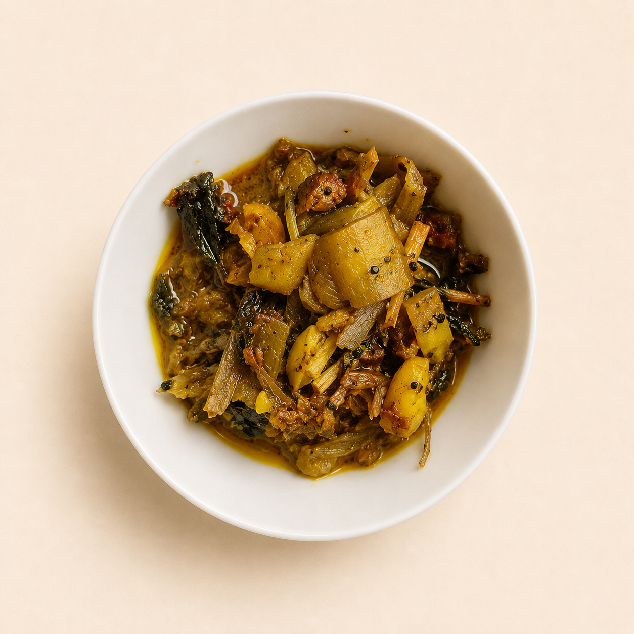 Dohi Kosu (দহি কচু) — Fresh Assamese Taro Stem