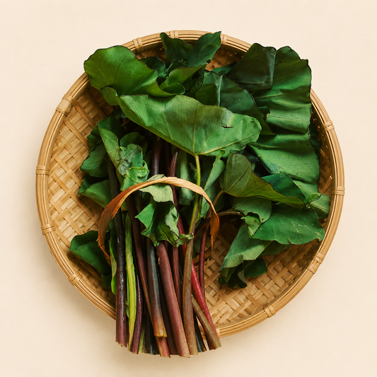 Kosu Thuri (কচু থুৰি) —Taro Shoots & Leaves